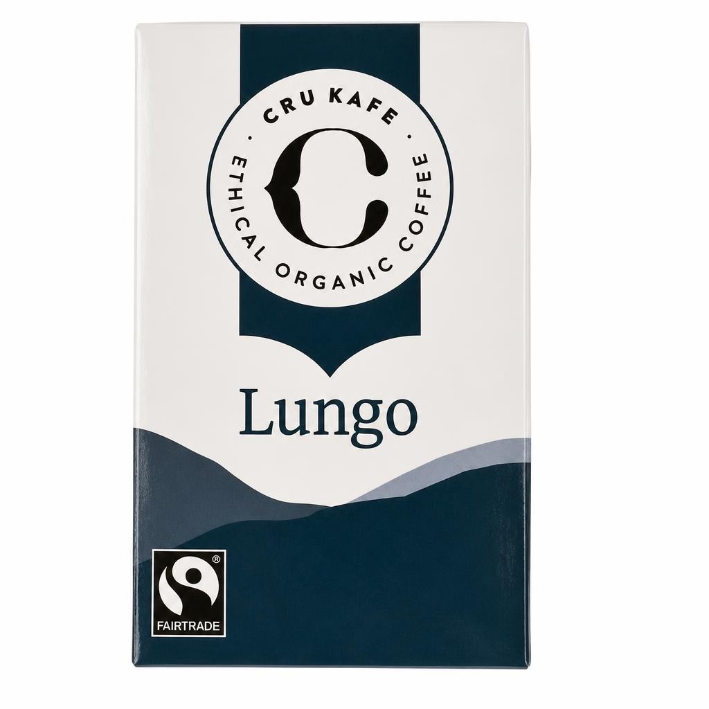 CRU Kafe Organic Fairtrade Lungo Pods 10s