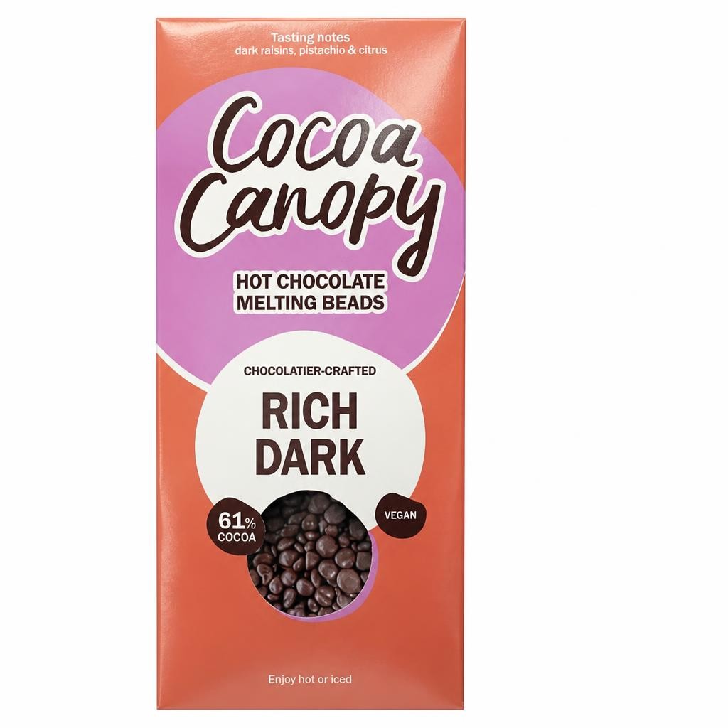 Cocoa Canopy Rich Dark Hot Chocolate Beads