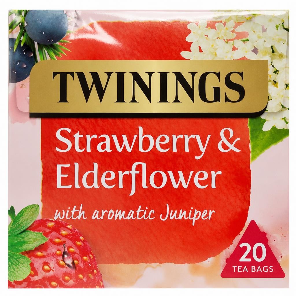 Twinings Strawberry and Elderflower Fruit Tea Bags 20