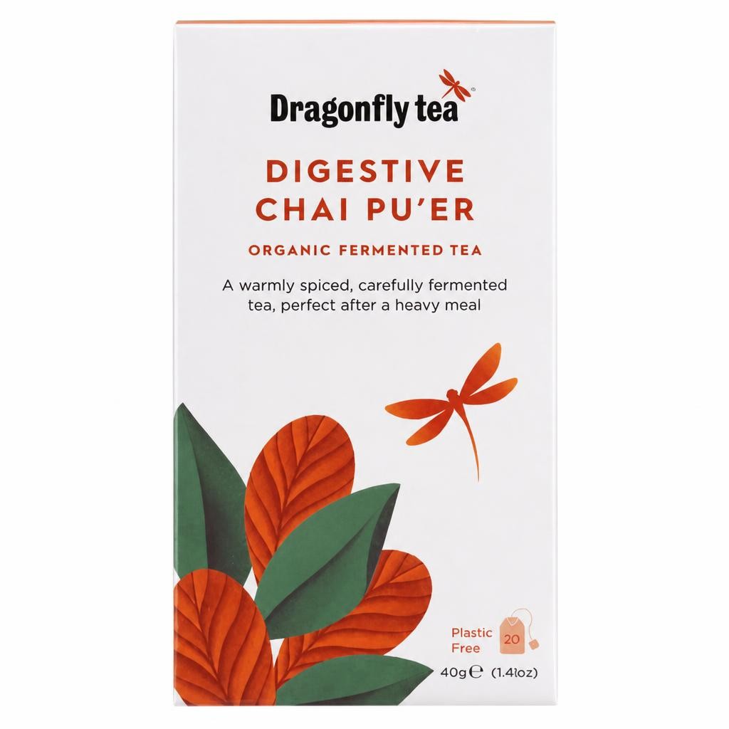 Dragonfly Organic Pu'er Chai Tea Bags 20s