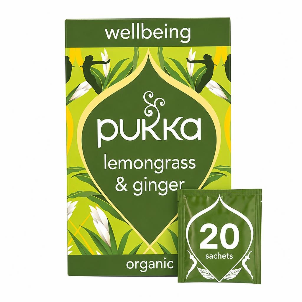 Pukka Organic Lemongrass & Ginger Tea 20 Tea Bags