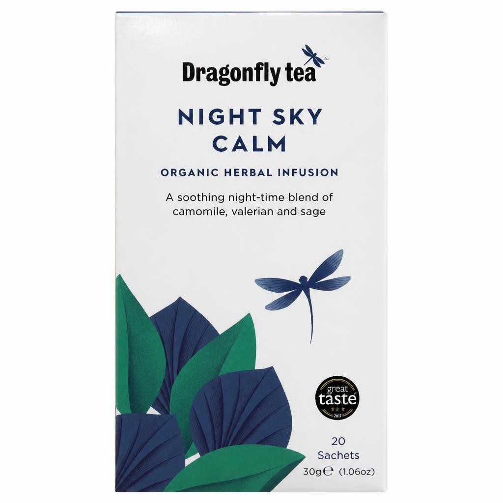 Dragonfly Tea Night Sky Calm 20 Tea Bags