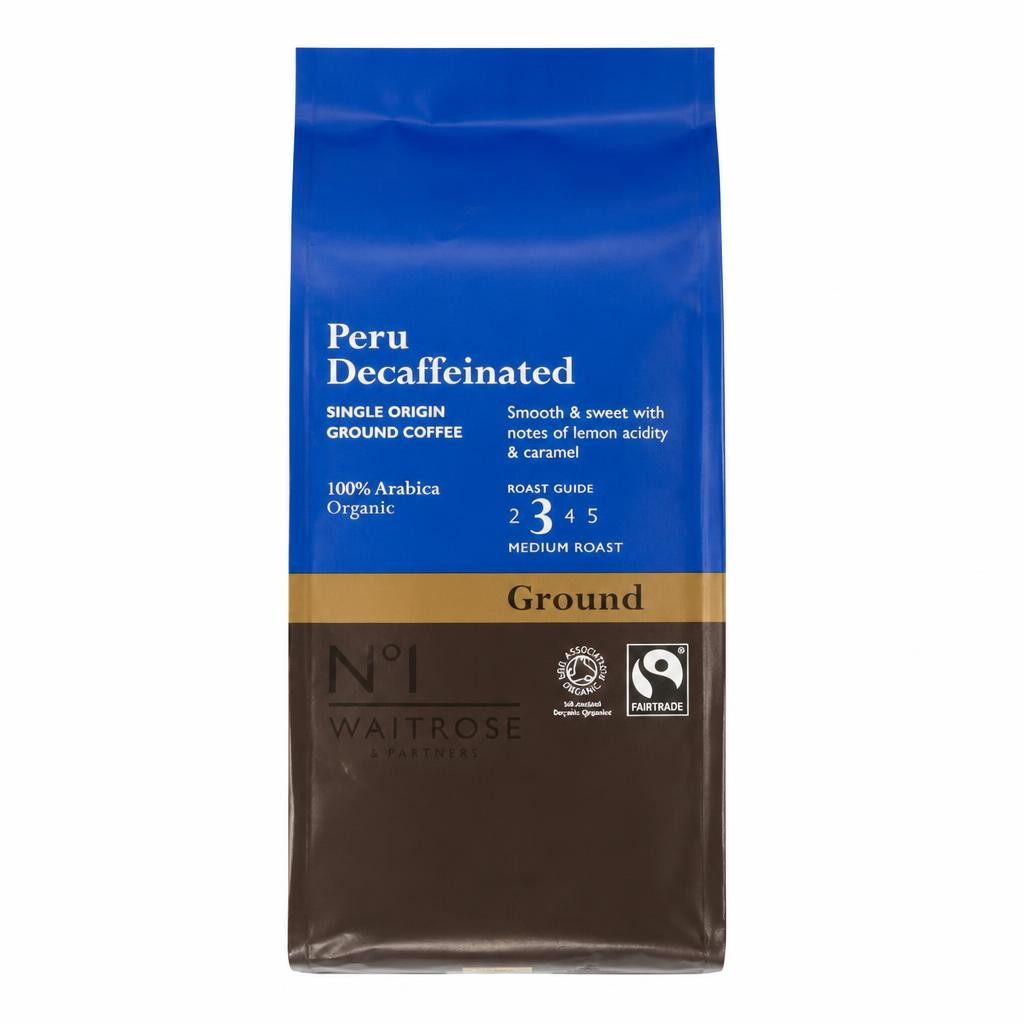 No.1 Organic Fairtrade Peru Decaf Ground Coffee