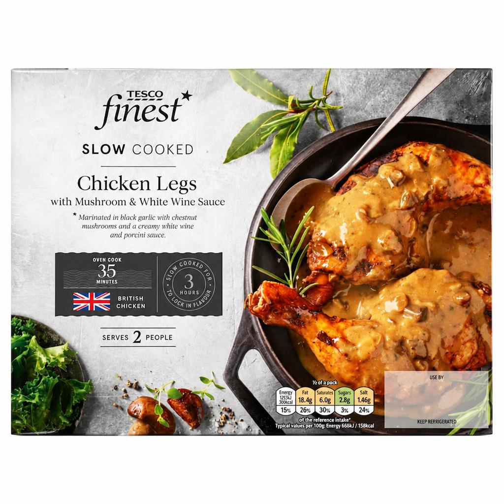 Tesco Finest Slow Cooked Chicken Legs 635G