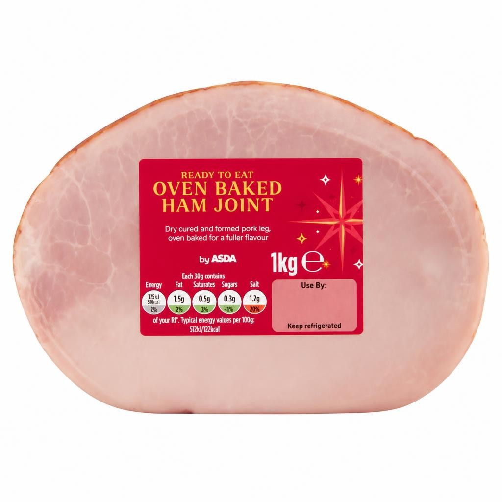 ASDA Oven Baked Ham Joint 1kg