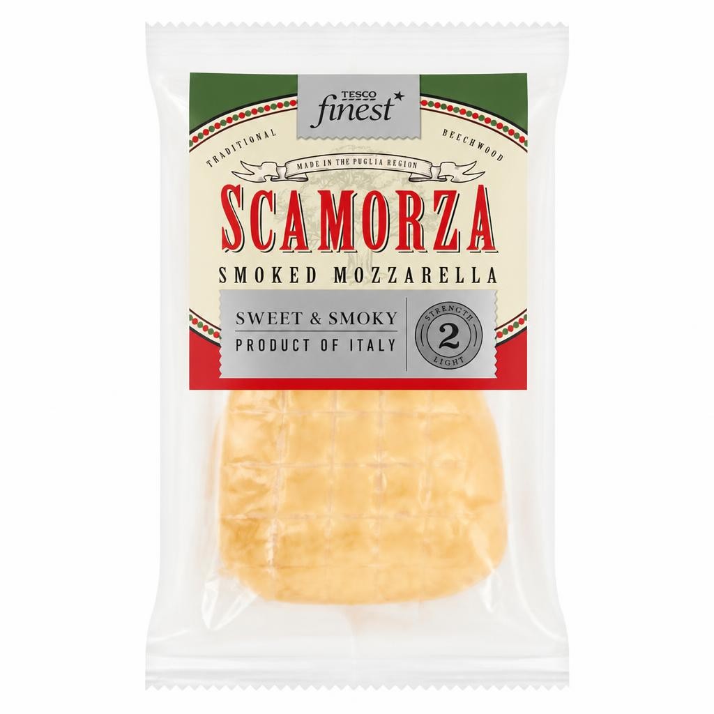 Tesco Finest Italian Smoked Scamorza Mozzarella 180G