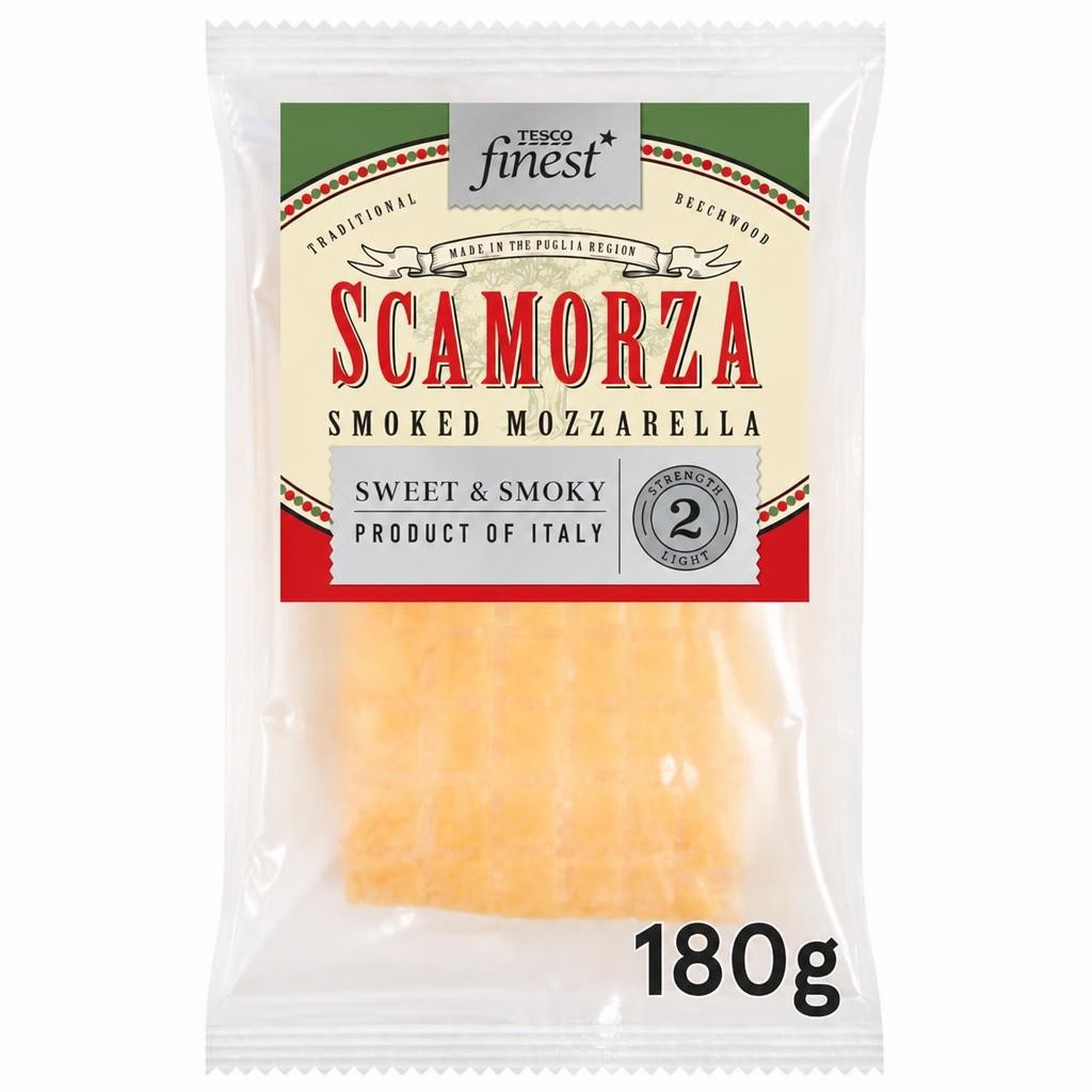 Tesco Finest Italian Smoked Scamorza Mozzarella 180G