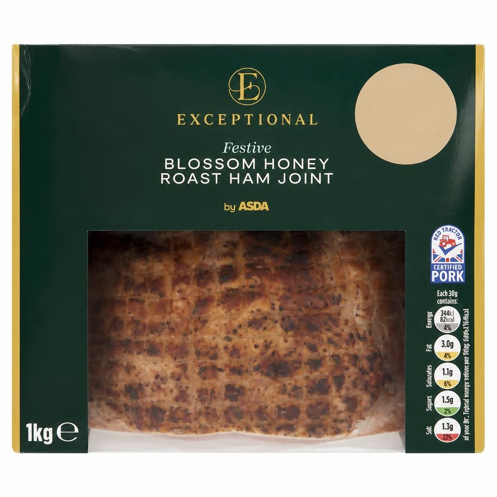 ASDA Festive Blossom Honey Roast Ham Joint 1kg