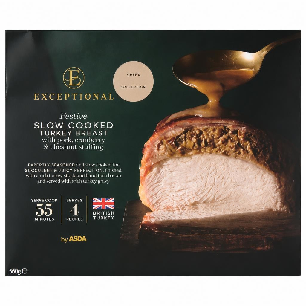 Exceptional by ASDA Exceptional by  Festive Slow Cooked Turkey Breast 960g