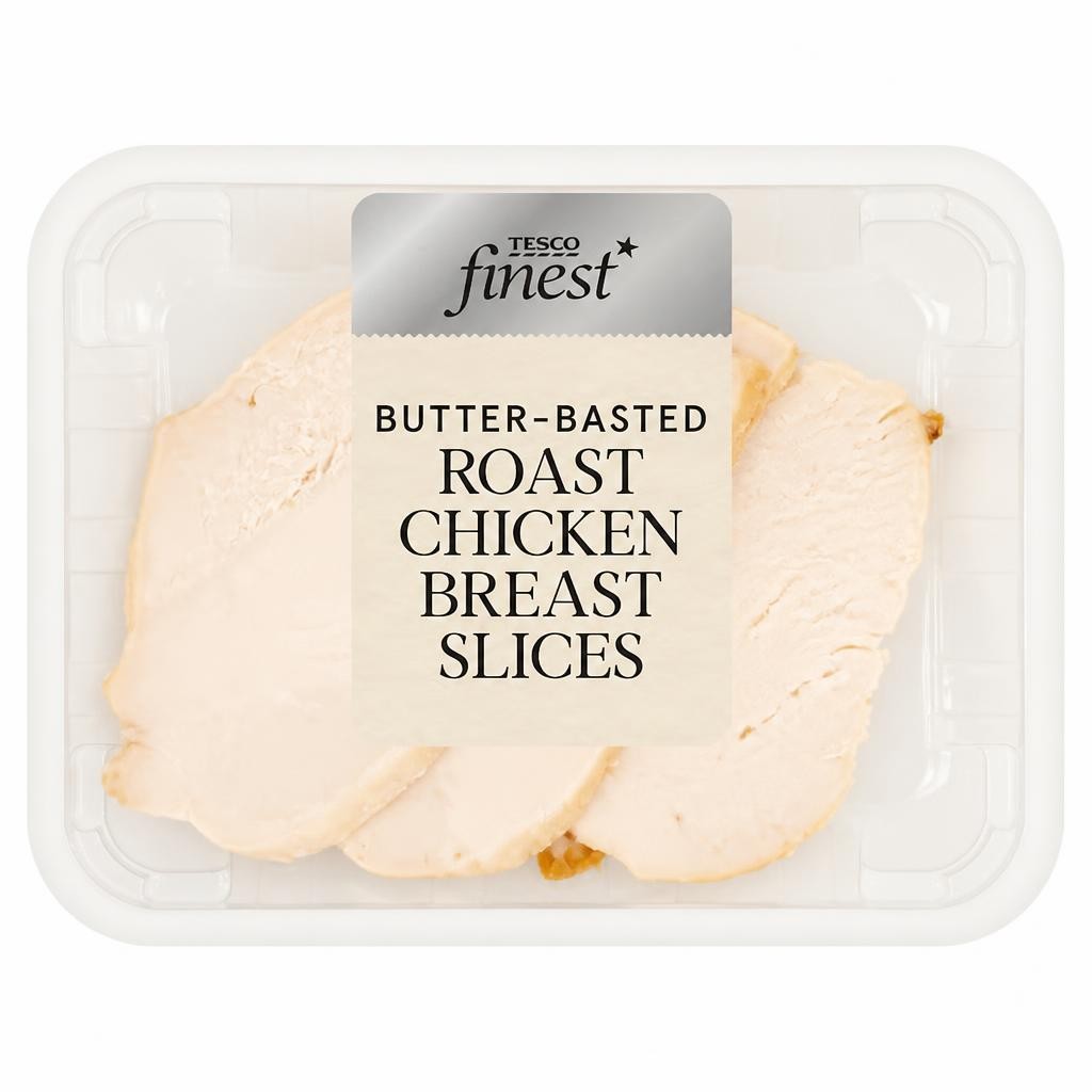 Tesco Finest Butter Basted Roast Chicken Breast Slices 130g