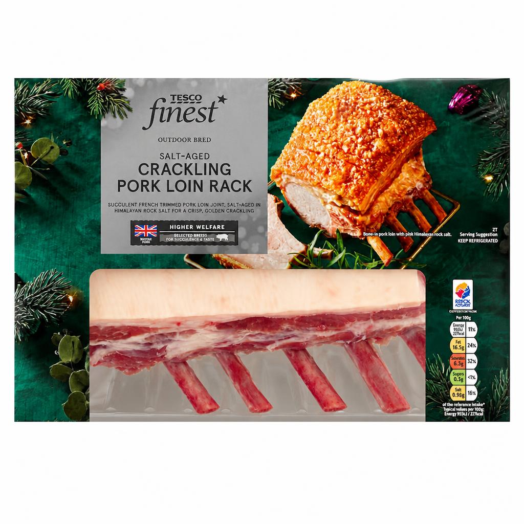 Tesco Finest Salt Aged French Trimmed 5 Bone Loin Rack