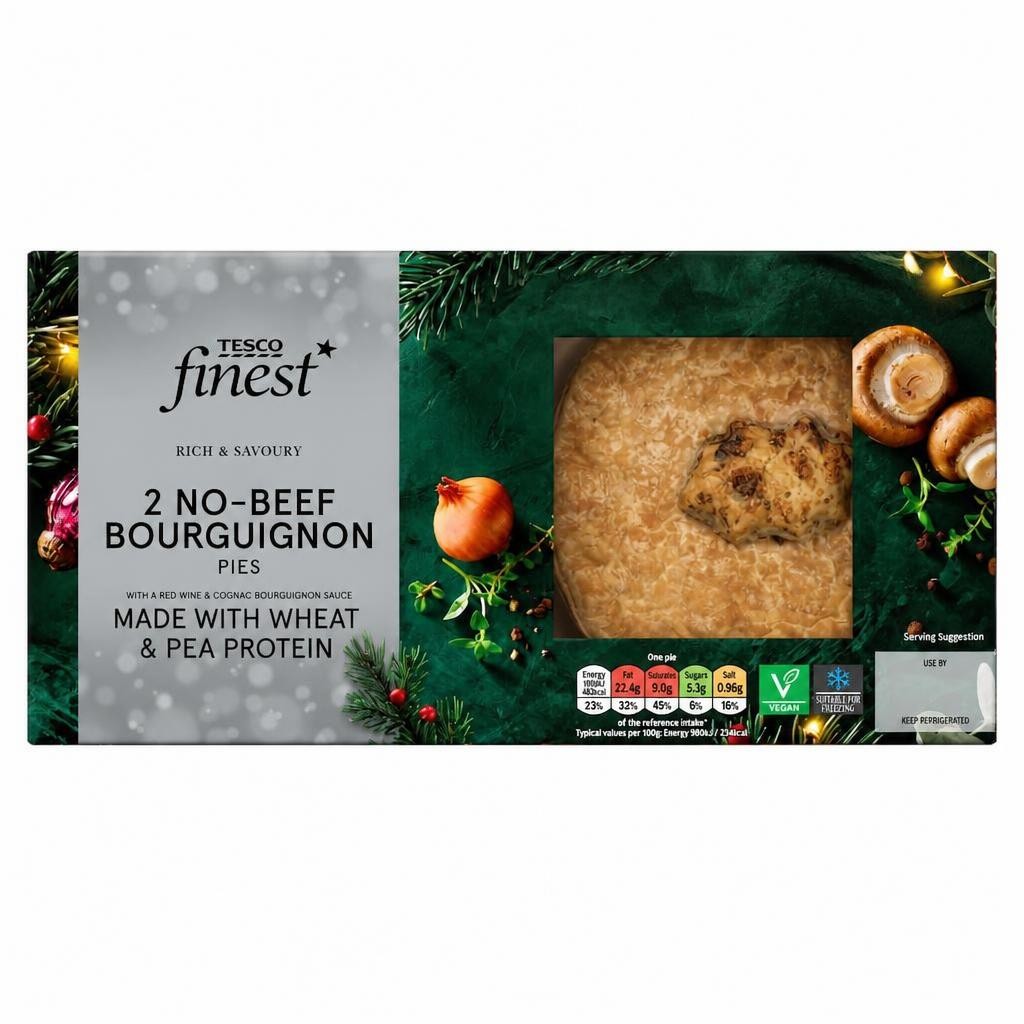 Tesco finest 2 No Beef Bourguignon pies 400g