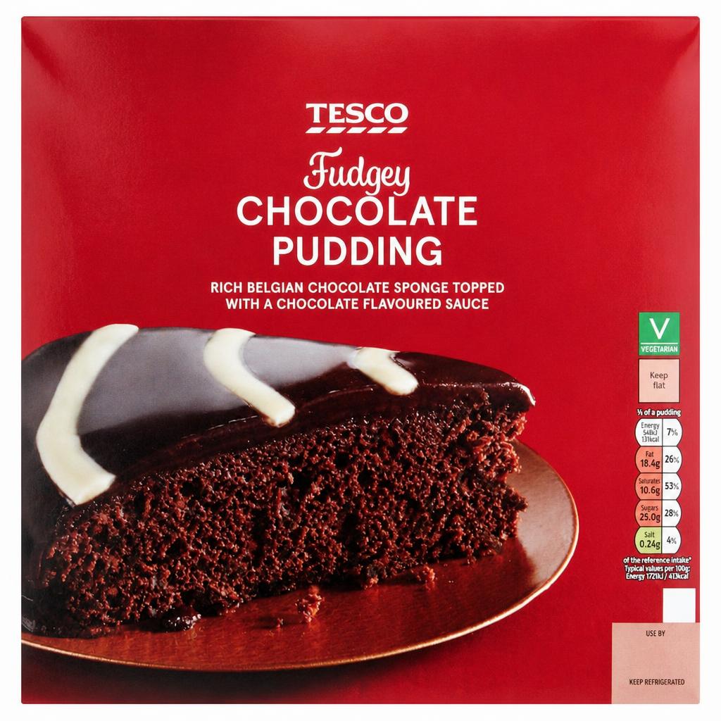 Tesco Festive Chocolate Pudding 510g