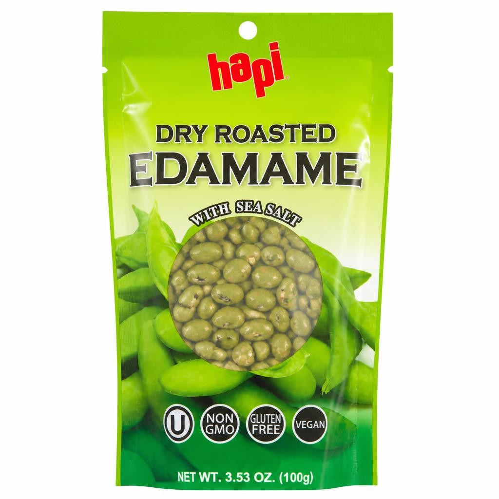 Hapi Dry Roasted Edamame With Sea Salt Beans 100G