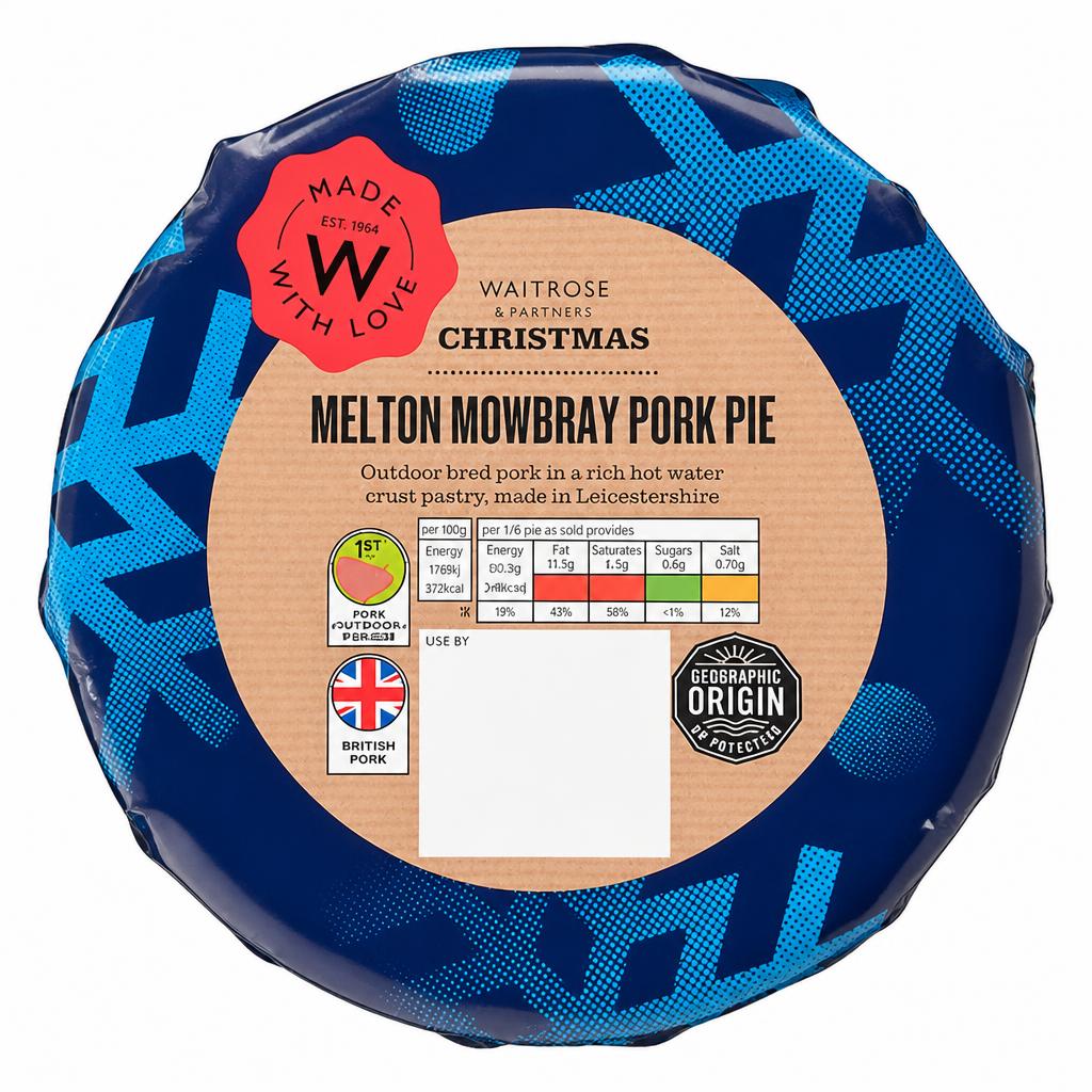 Waitrose Christmas Melton Mowbray Pork Pie
