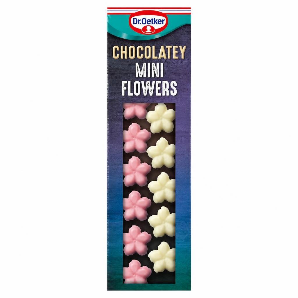 Dr. Oetker 36 White Chocolatey Mini Flowers 13G