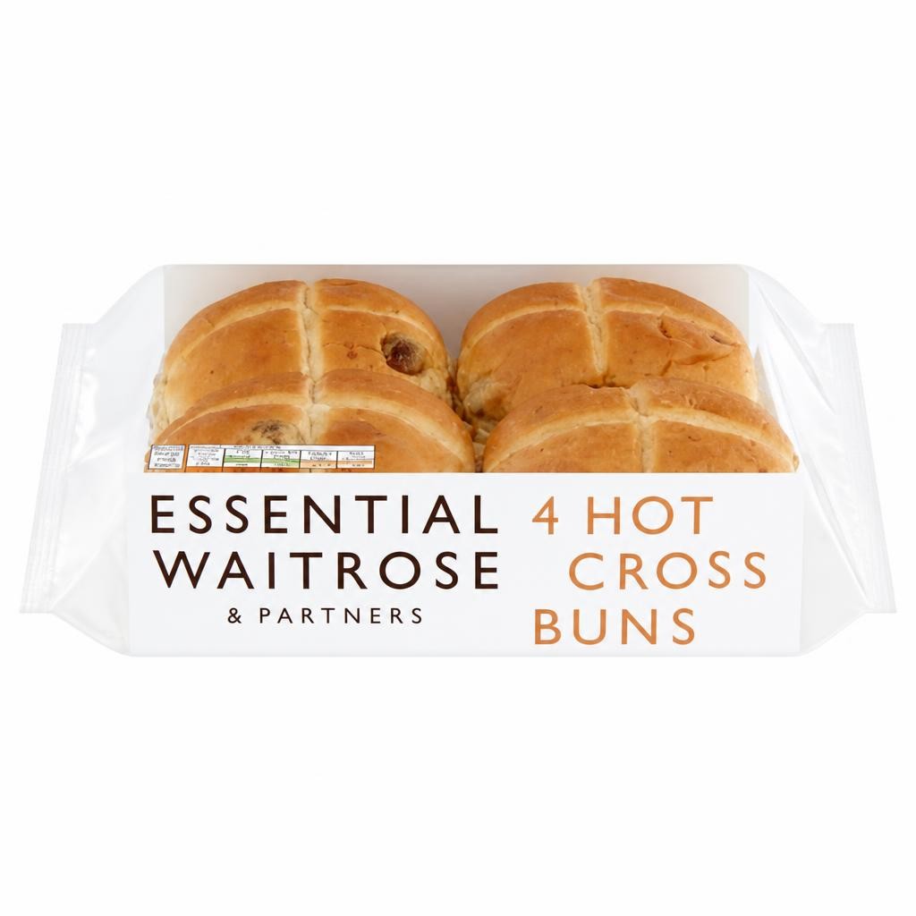 Waitrose Easter 4 Hot Cross Buns