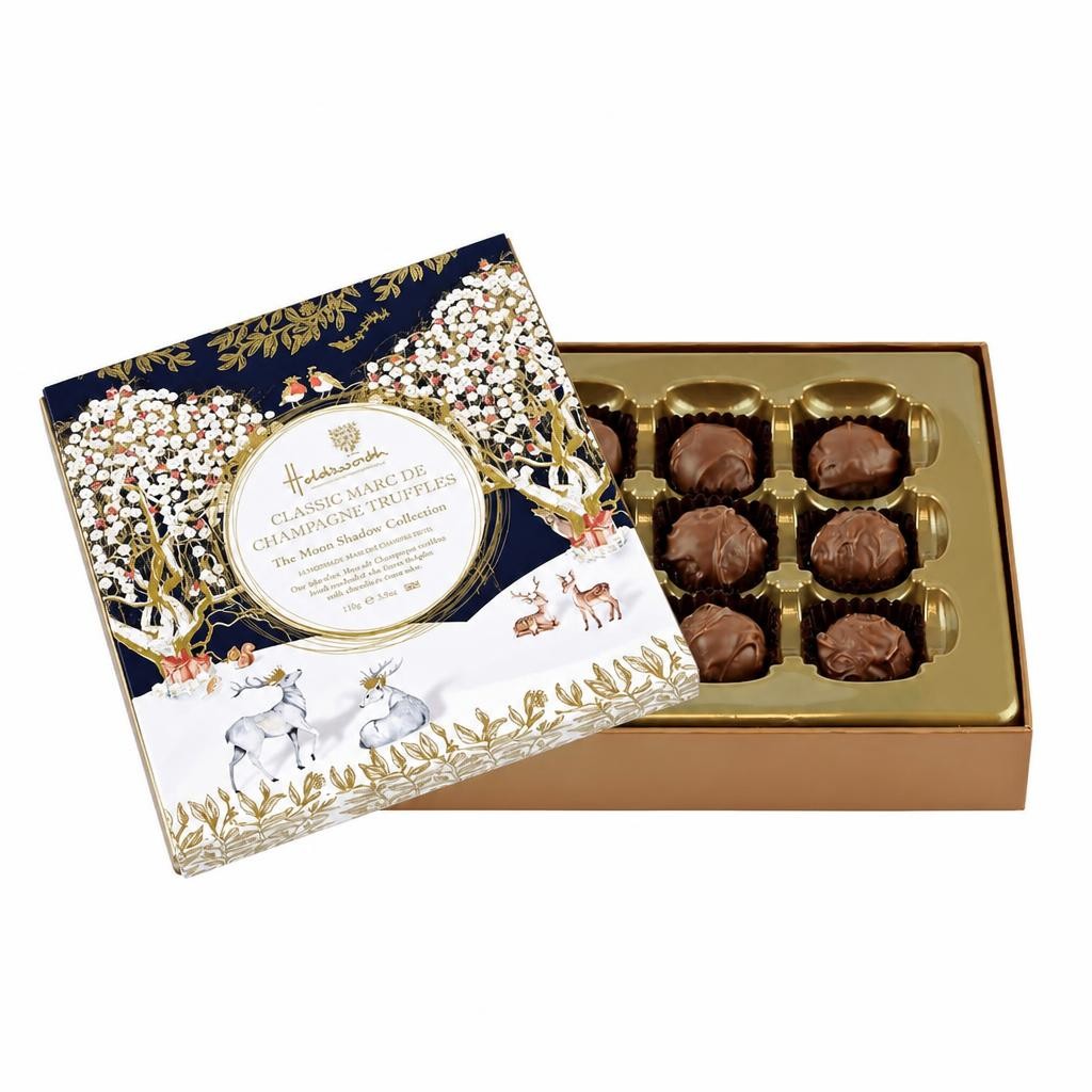 Holdsworth Chocolates Marc De Champagne Christmas Gift Box 110g