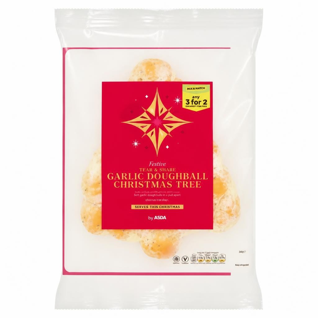 ASDA Garlic Doughball Christmas Tree 335g