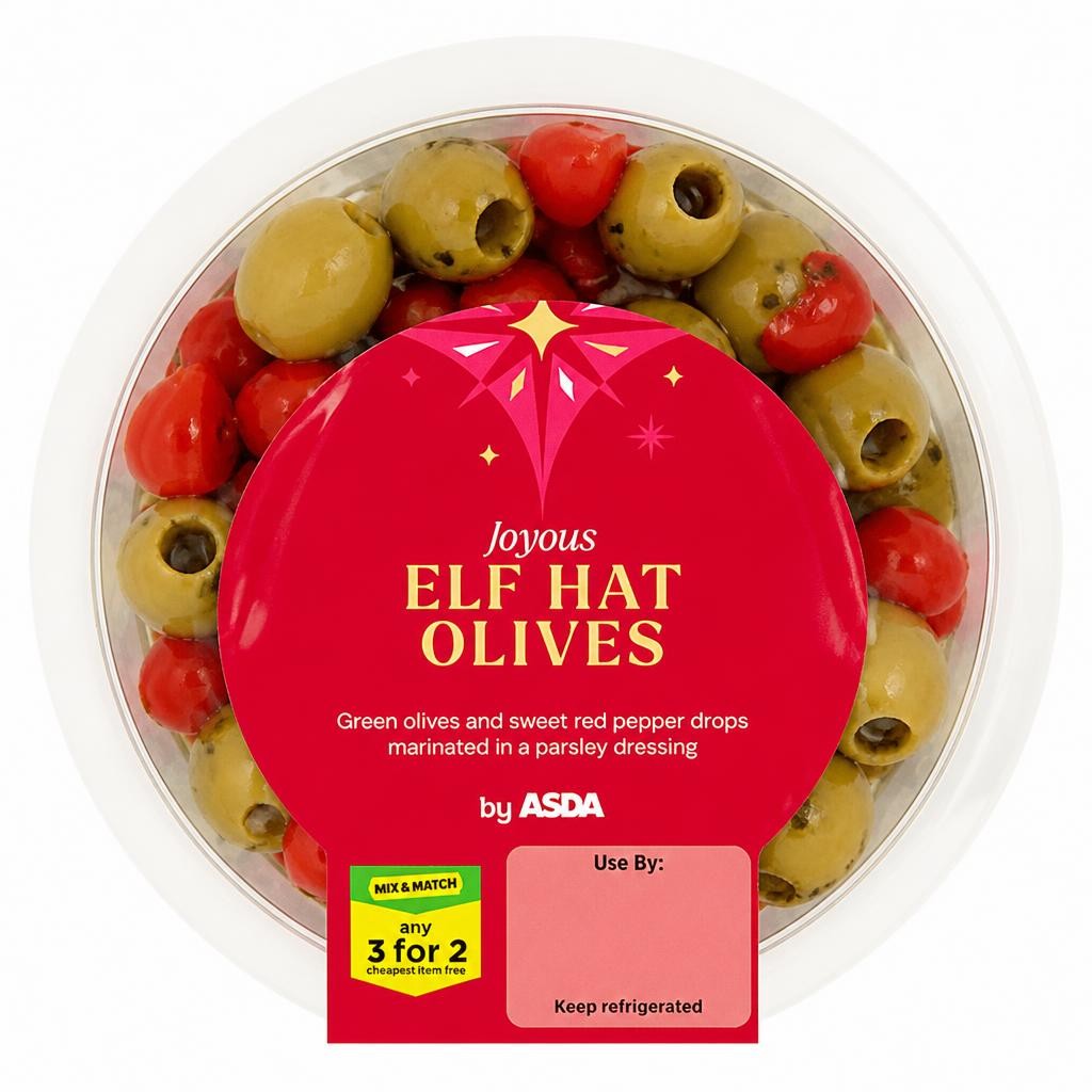 ASDA Elf Hat Olives 220g