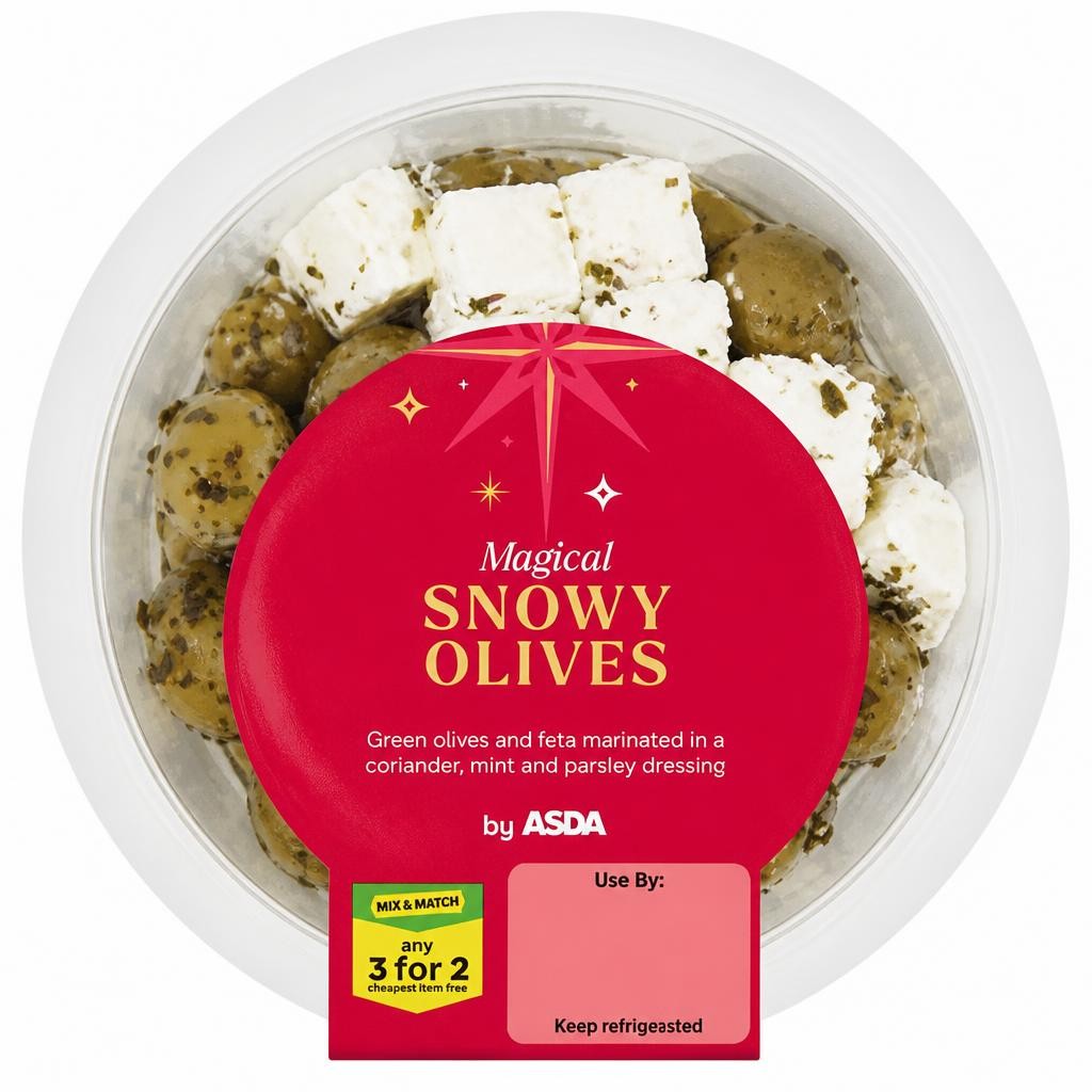 ASDA Magical Snowy Olives 220g