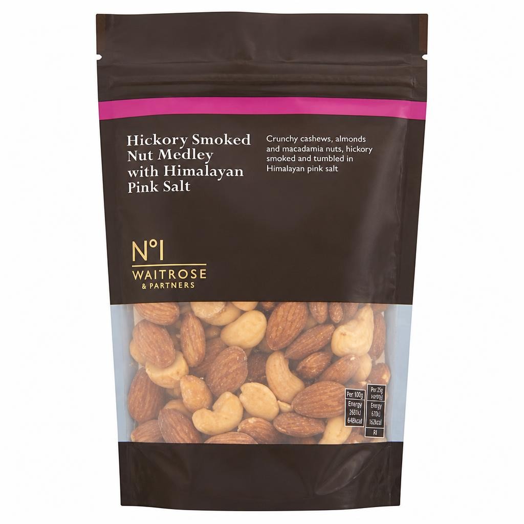 No.1 Hickory Smoked Nut Medley With Himalayan Pink Salt