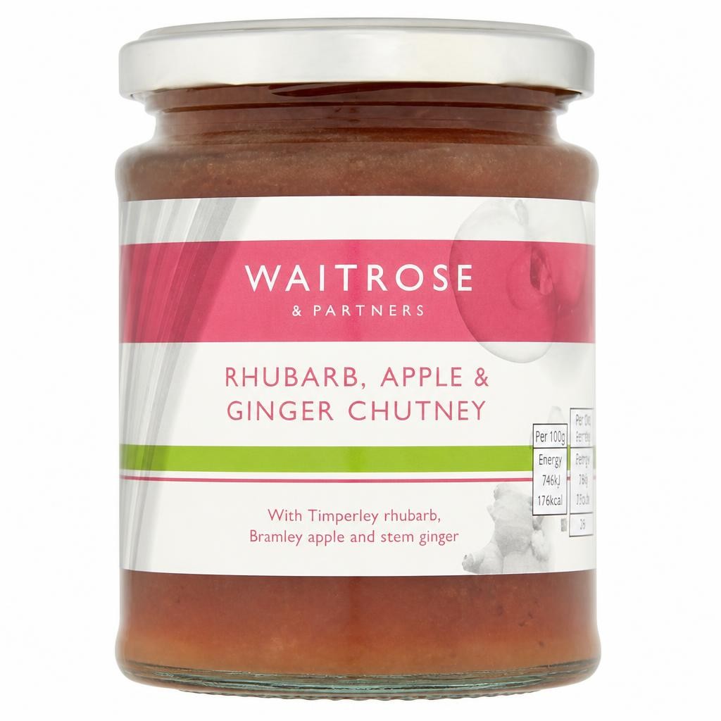 Waitrose Rhubarb Apple Ginger Chutney