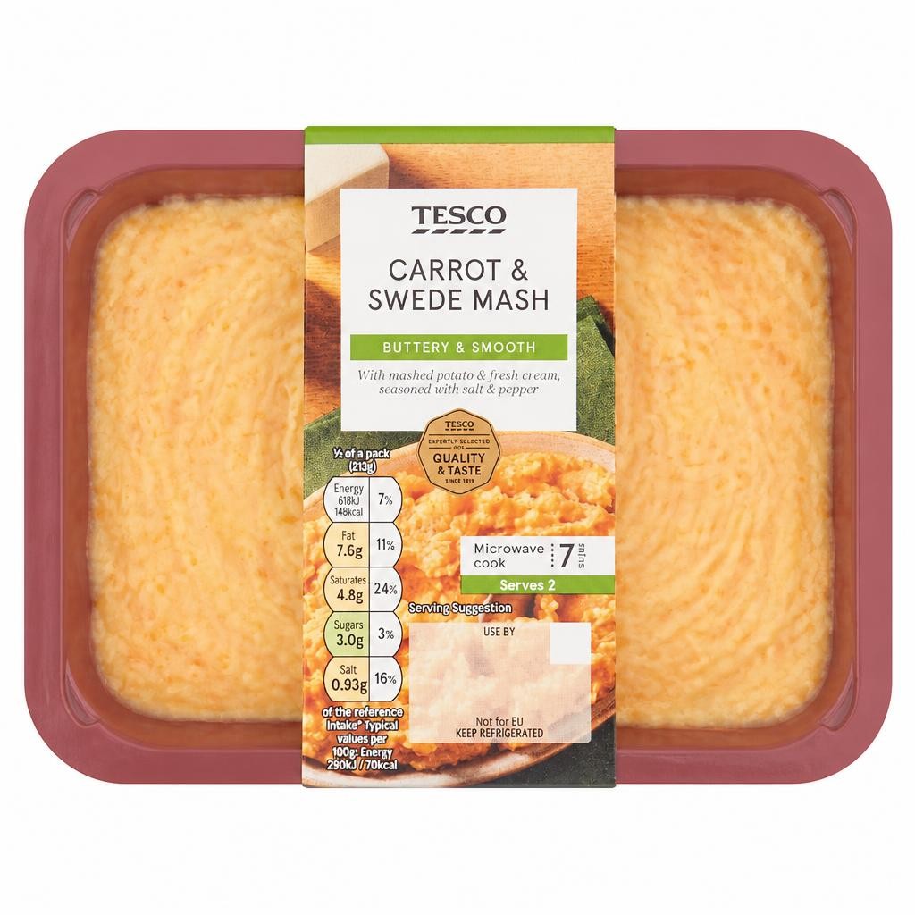 Tesco Carrot & Swede Mash 450G