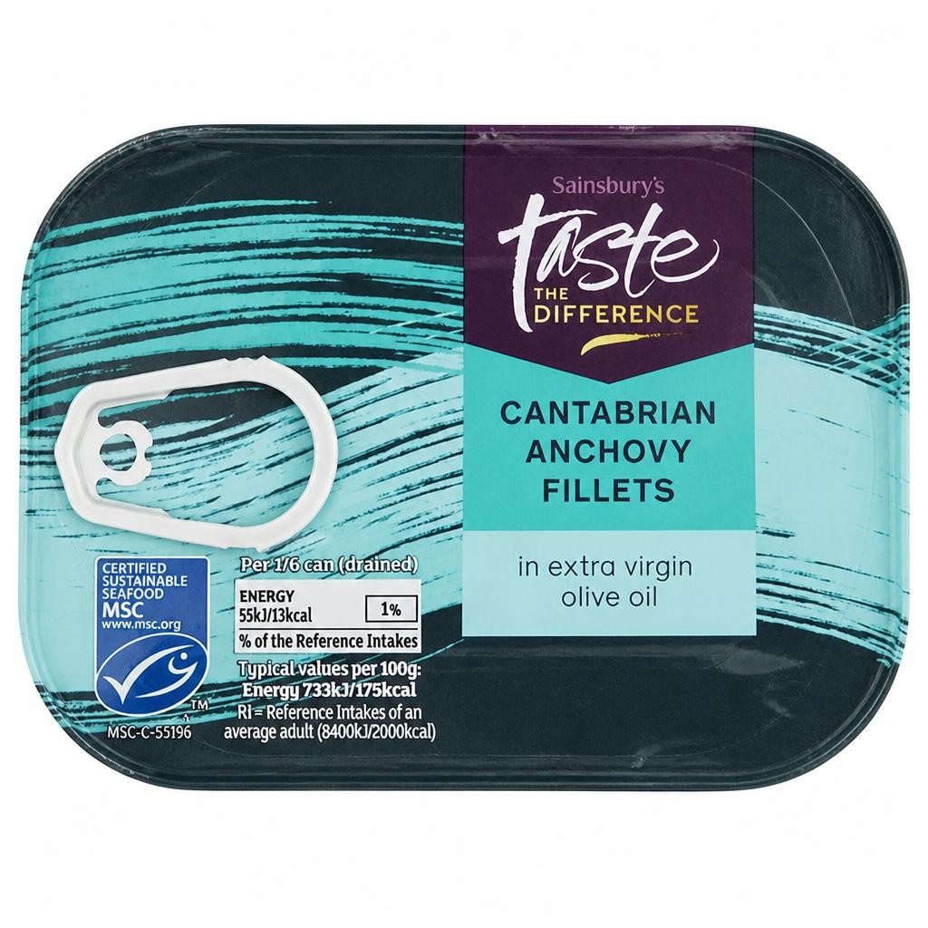 Sainsbury's Anchovy Fillets, Taste the Difference 74g
