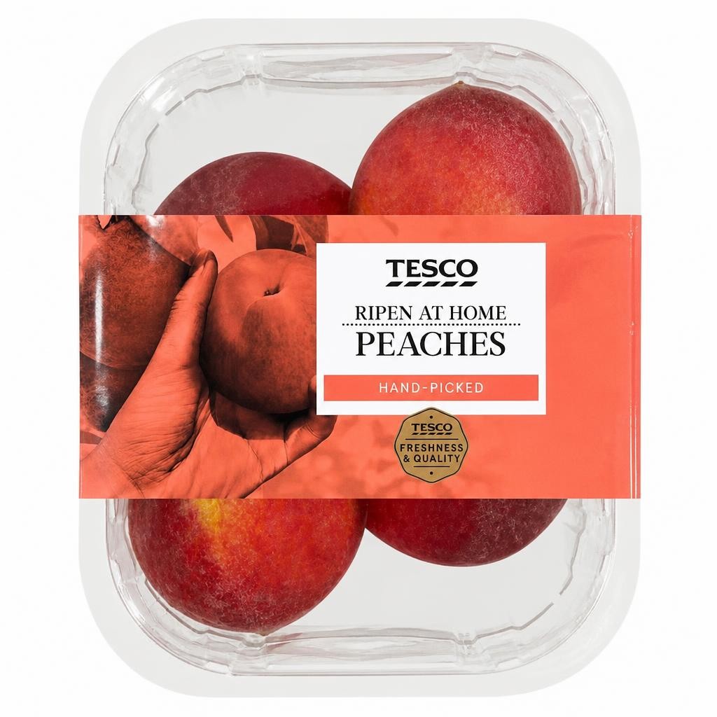 Tesco Peaches Minimum 4 Pack