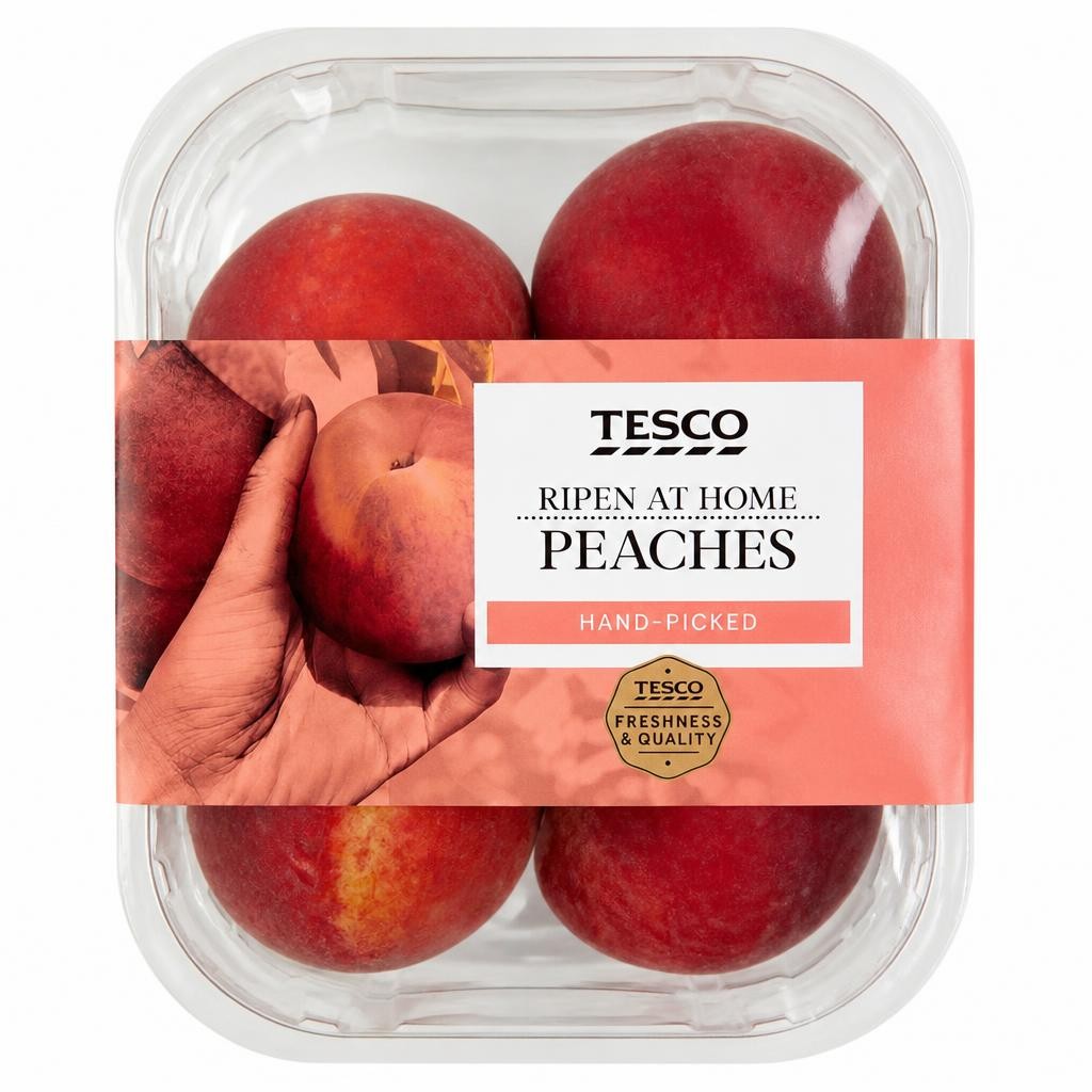 Tesco Peaches Minimum 4 Pack