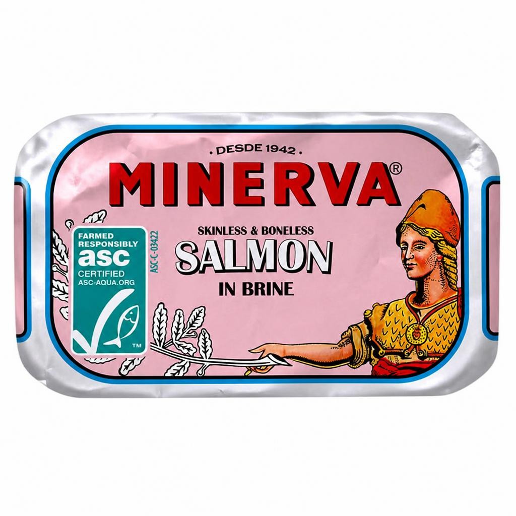 Minerva Skinless & Boneless Salmon in Brine 120g