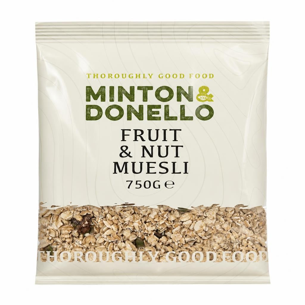 Minton & Donello Fruit and Nut Muesli 6 x 750g | Multi
