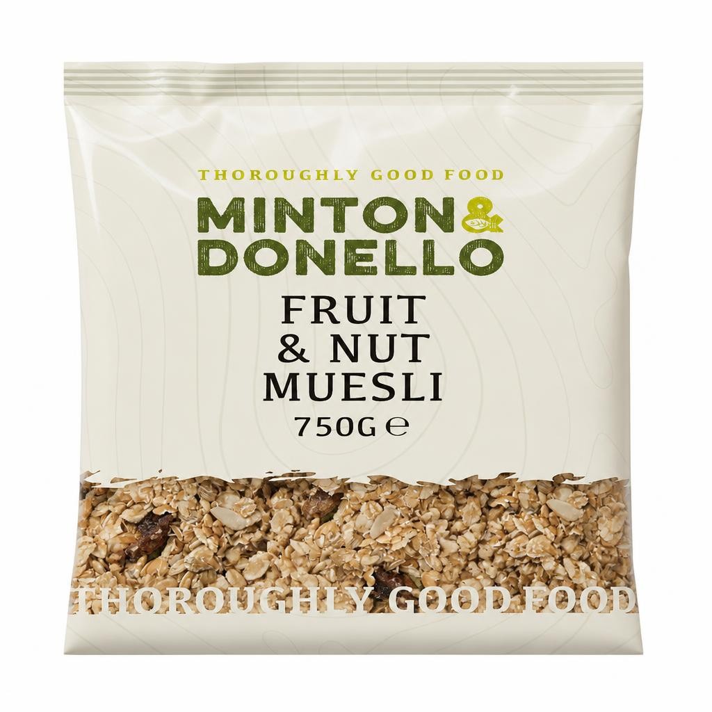 Minton & Donello Fruit and Nut Muesli 6 x 750g