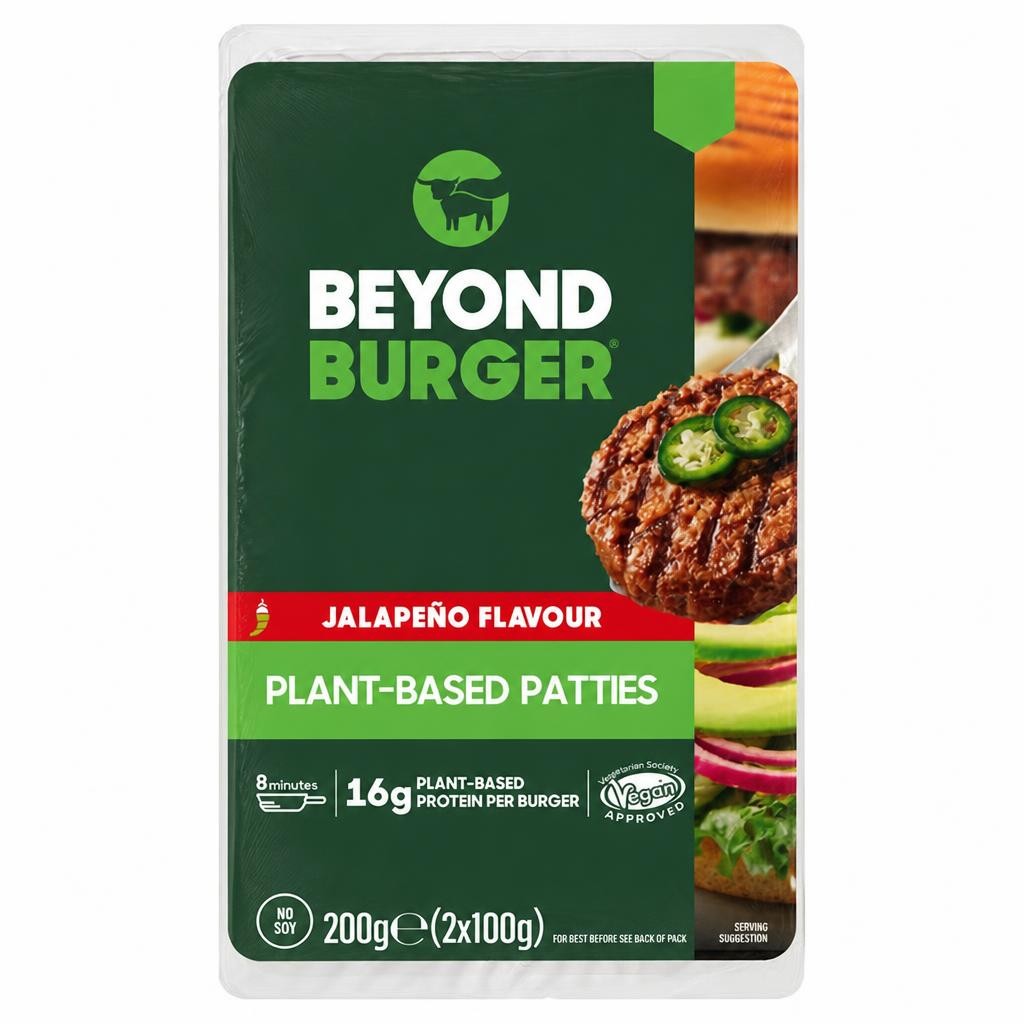 Beyond Meat Burger Jalapeno Flavour Plant Based Patties 2x100g