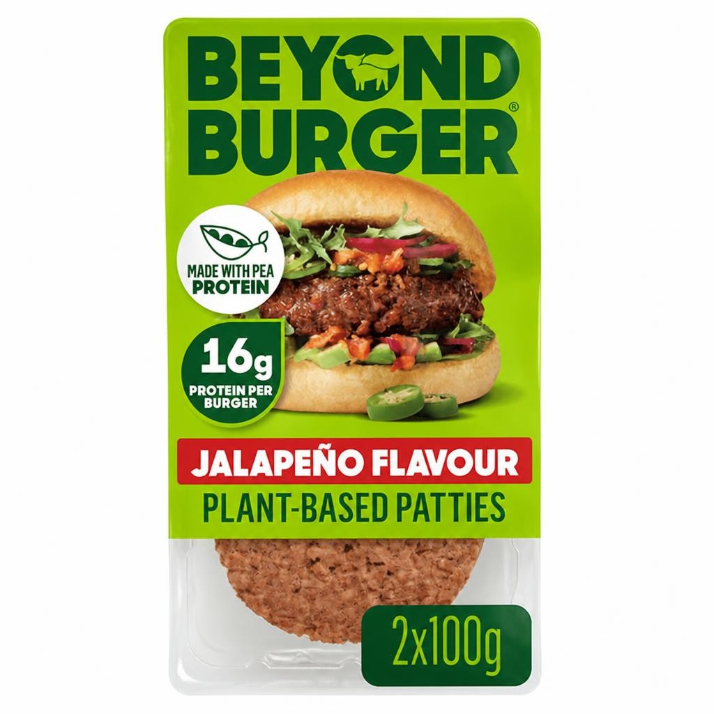Beyond Meat Burger Jalapeno Flavour Plant Based Patties 2x100g