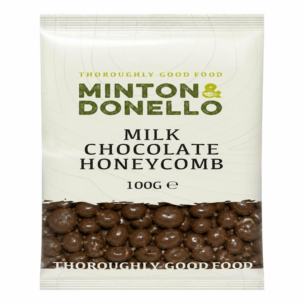 Minton & Donello Milk Chocolate Honeycomb Pieces 6 x 100g