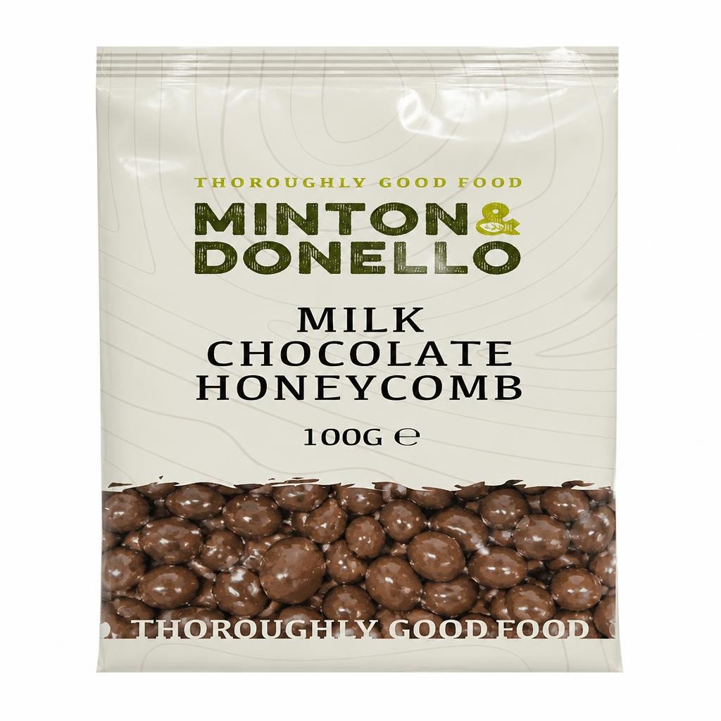 Minton & Donello Milk Chocolate Honeycomb Pieces 6 x 100g
