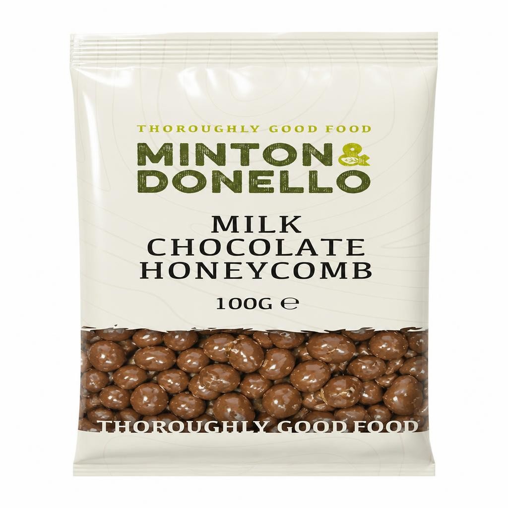Minton & Donello Milk Chocolate Honeycomb Pieces 6 x 100g