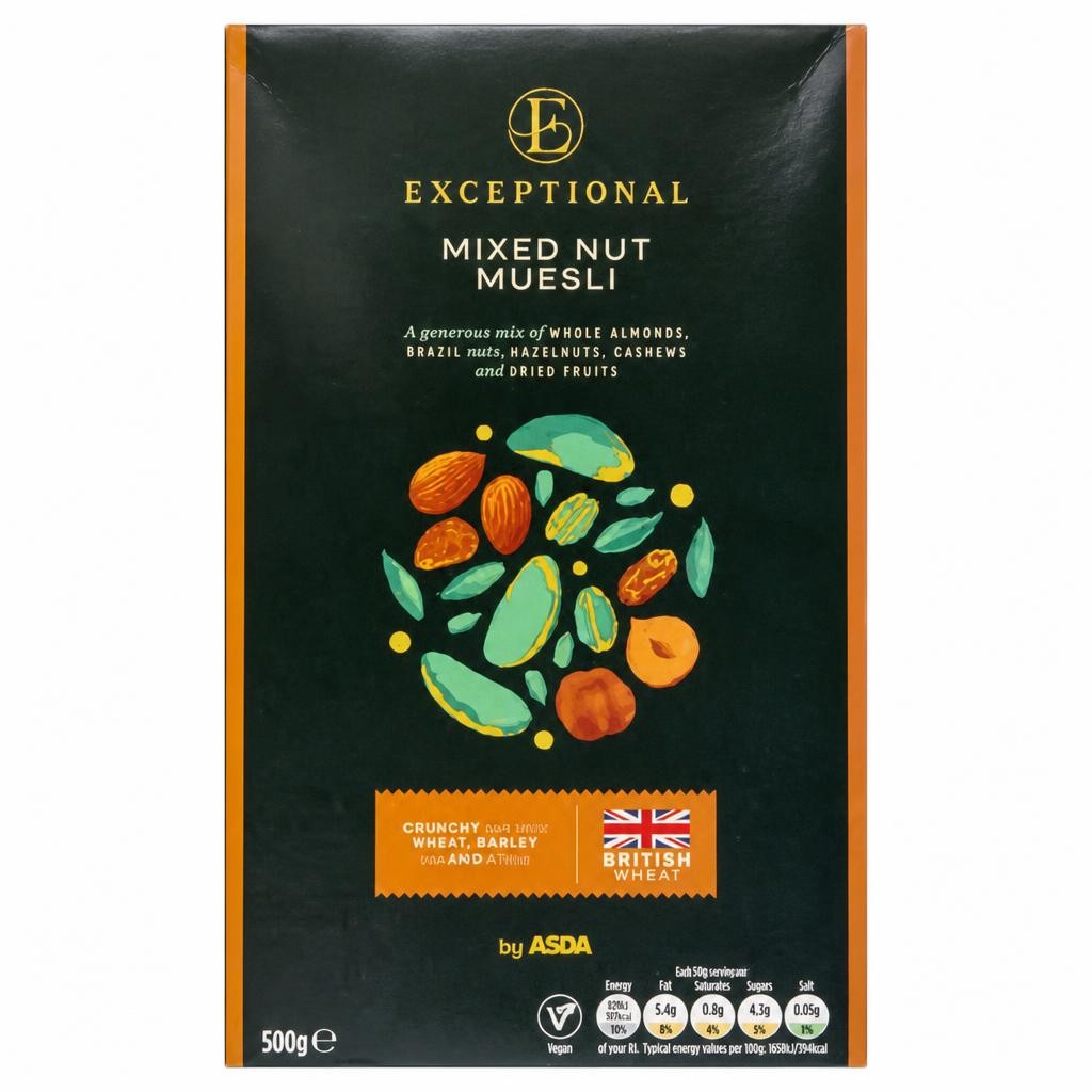 Exceptional by ASDA Exceptional by  Mixed Nut Muesli 500g