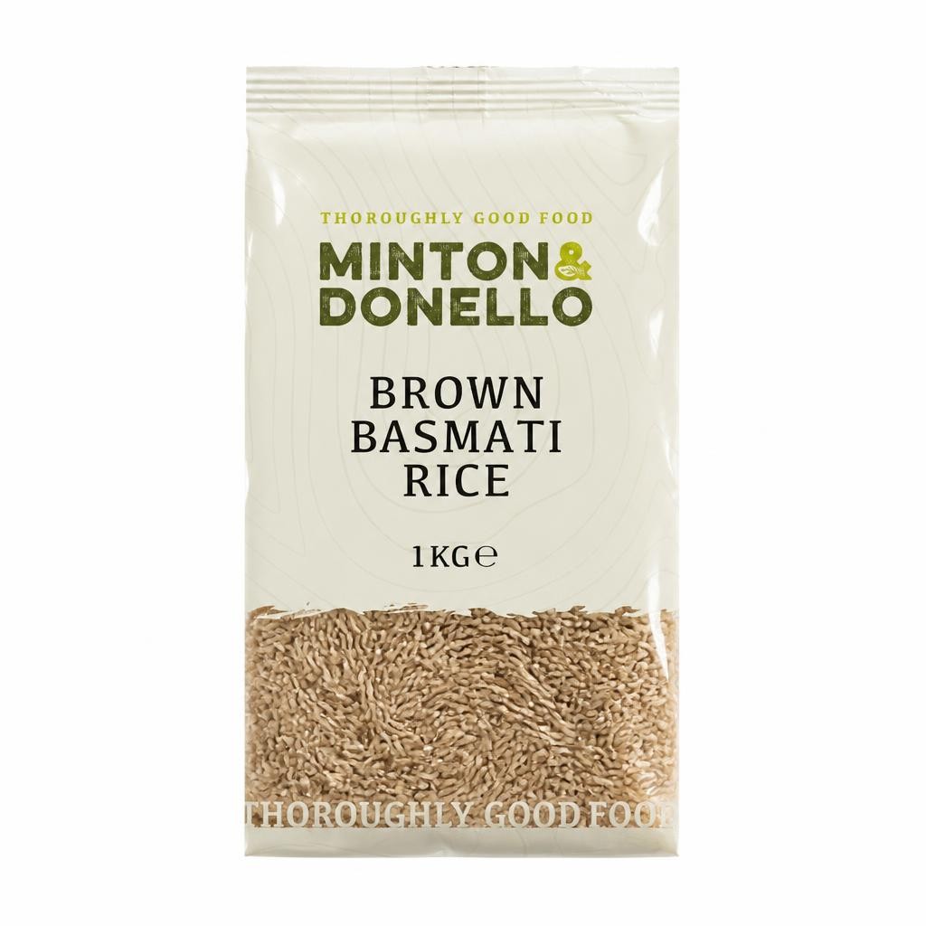 Minton & Donello Brown Basmati Rice 6 x 1Kg