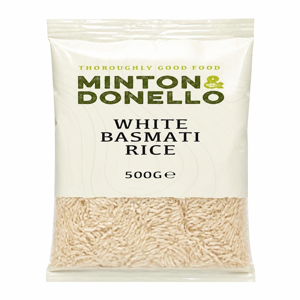 Minton & Donello White Basmati Rice 6 x 500g