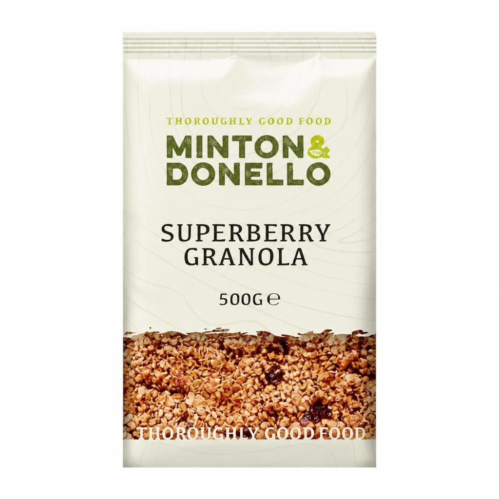 Minton & Donello Super Berry Granola Crunch 6 x 500g