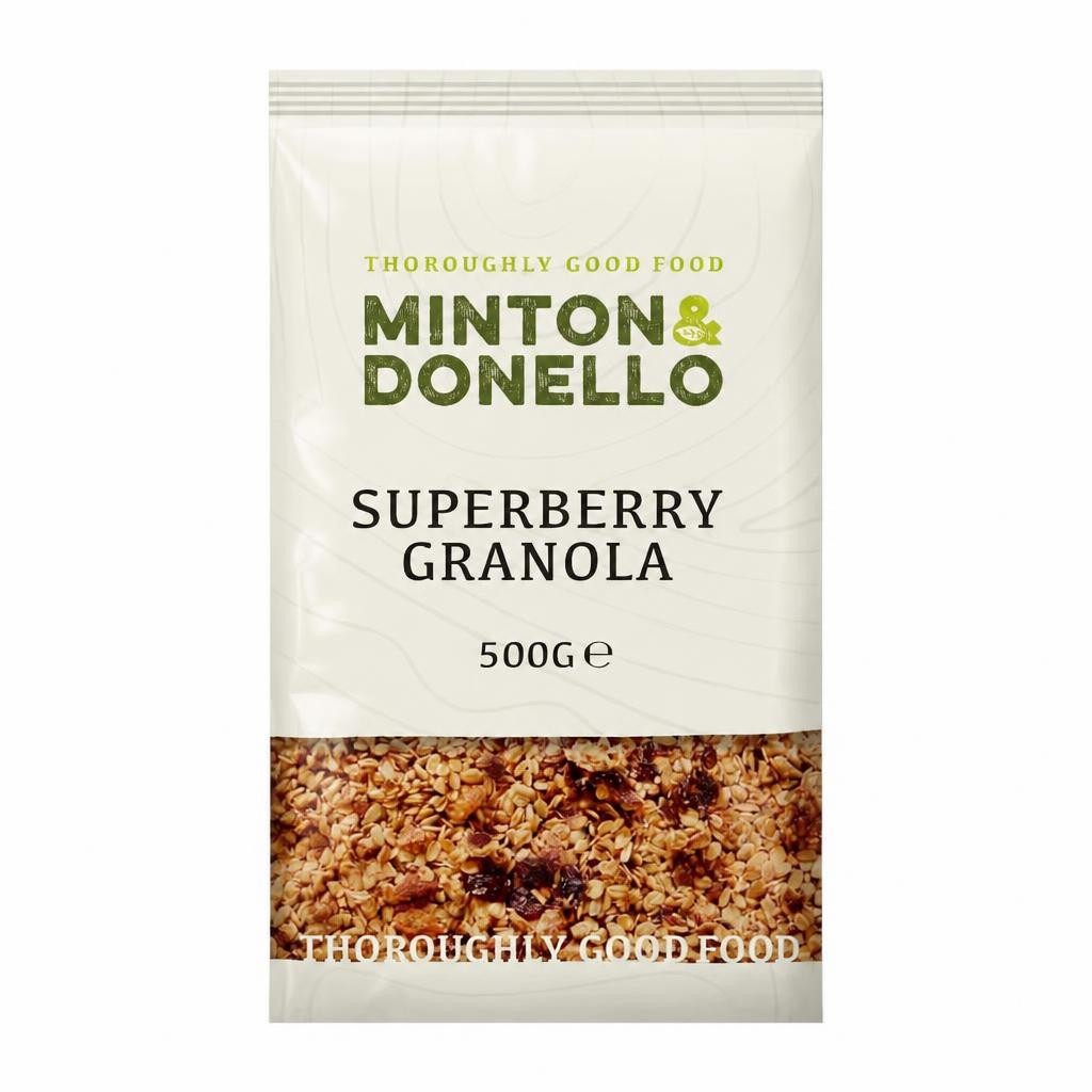 Minton & Donello Super Berry Granola Crunch 6 x 500g
