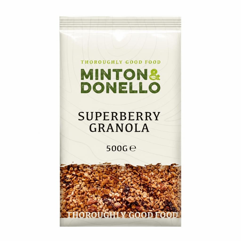 Minton & Donello Super Berry Granola Crunch 6 x 500g