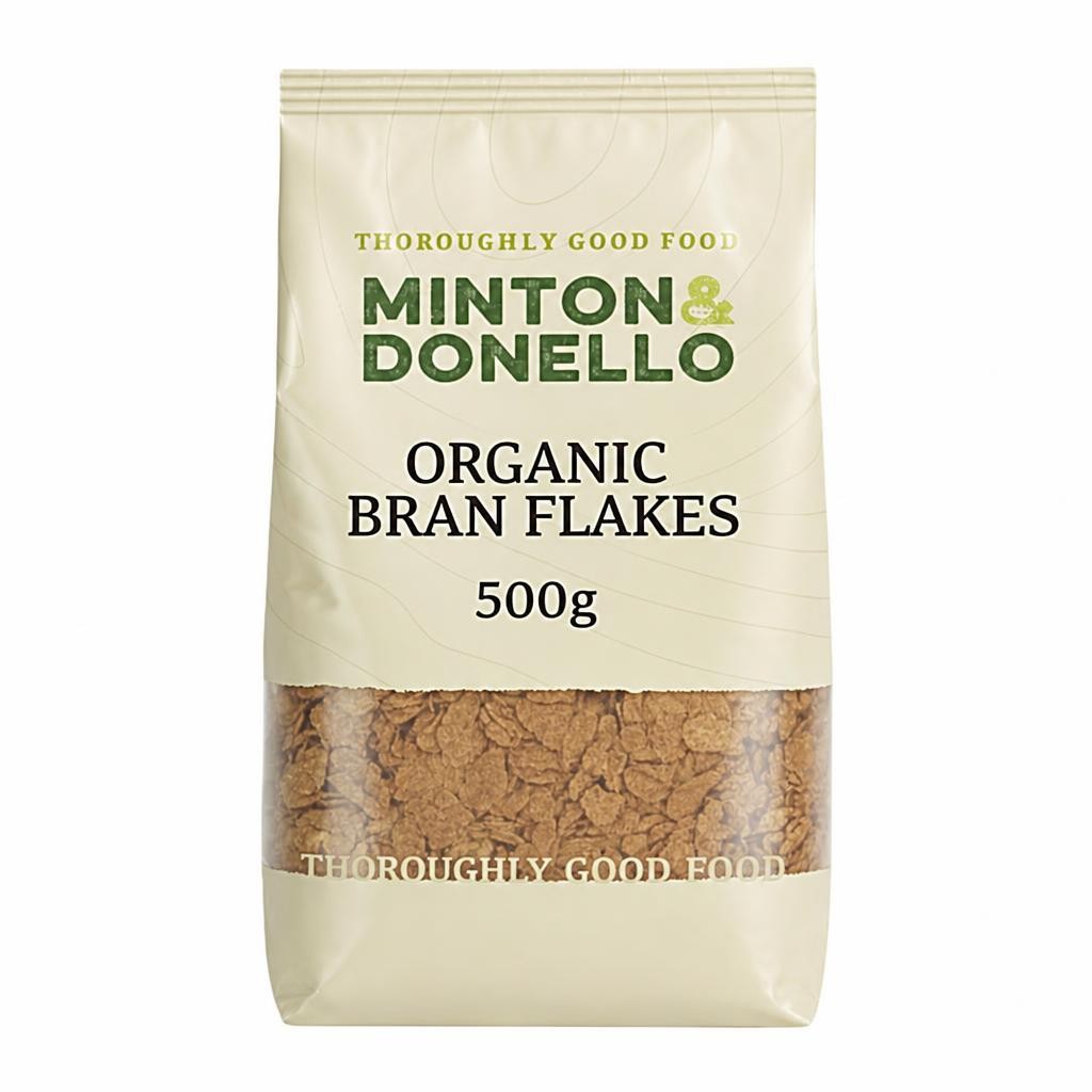 Minton & Donello Organic Bran Flakes 6 x 500g