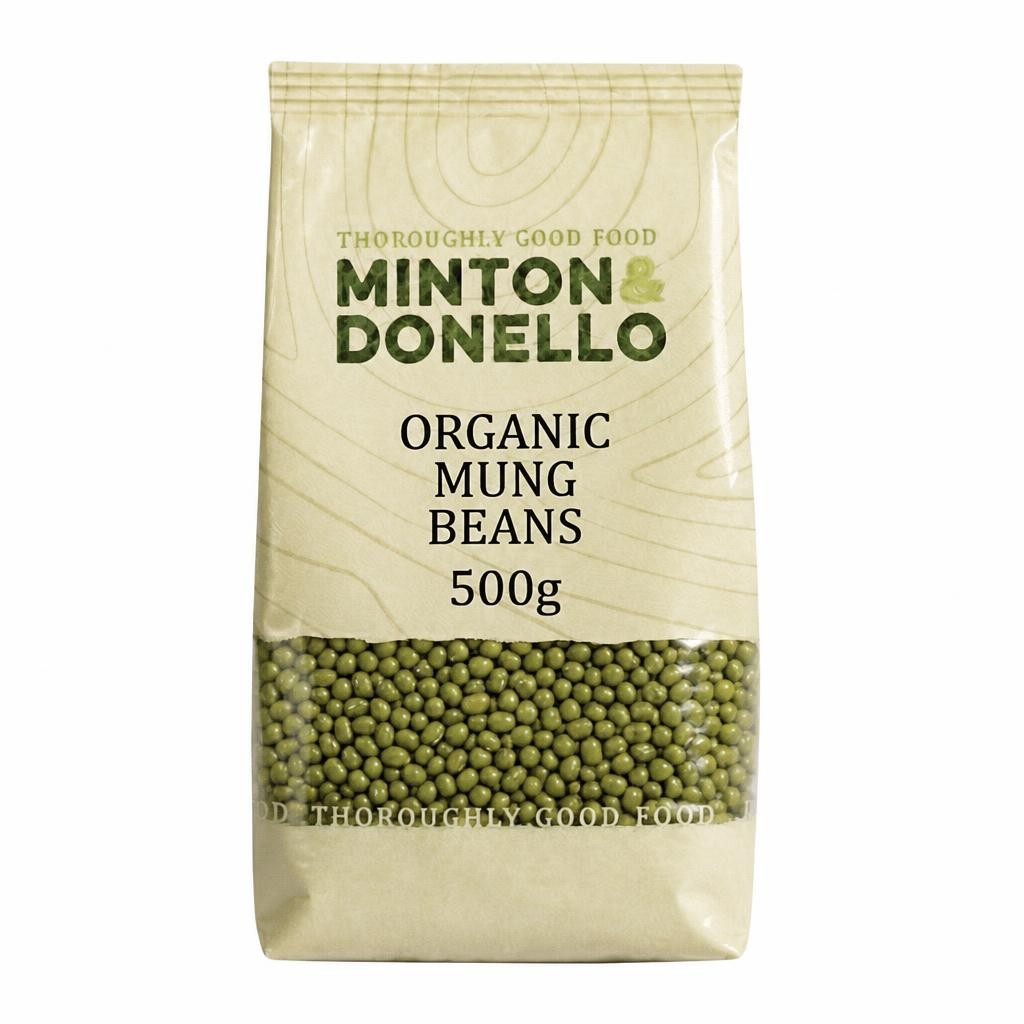 Minton & Donello Organic Mung Beans 6 x 500g