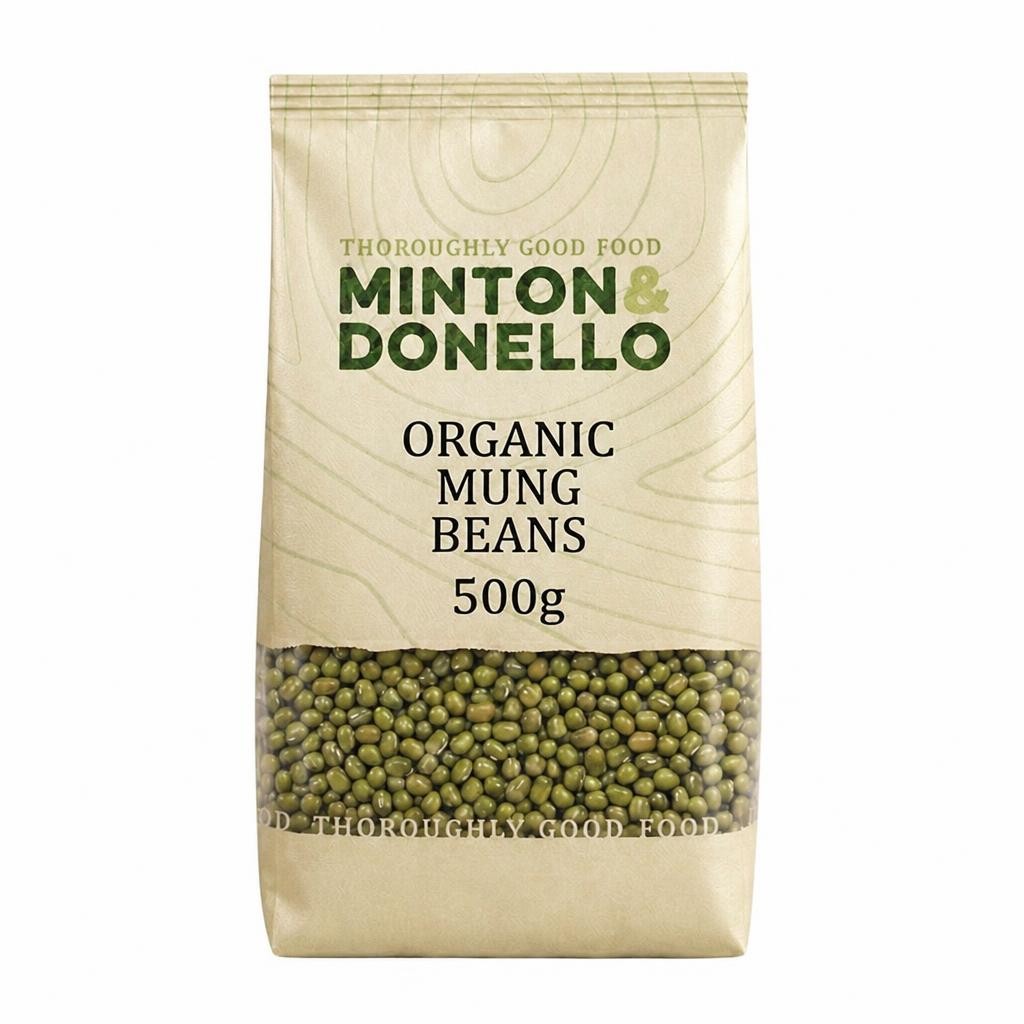 Minton & Donello Organic Mung Beans 6 x 500g