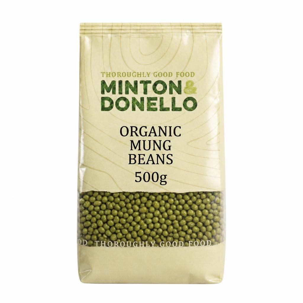 Minton & Donello Organic Mung Beans 6 x 500g