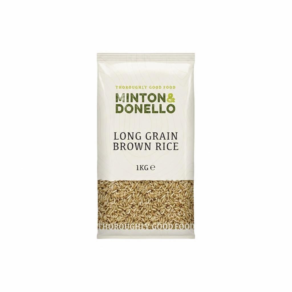 Minton & Donello Organic Long Grain Brown Basmati Rice 6 x 1Kg